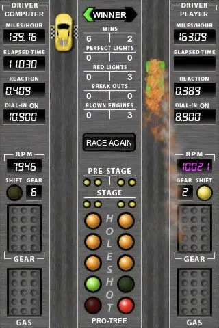 Скриншот 5 игры Holeshot Drag Racing