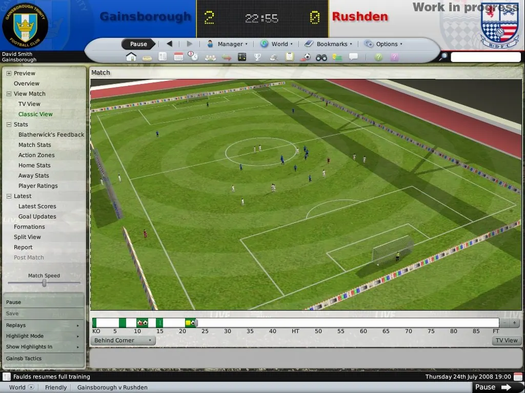 Скриншот 5 игры Worldwide Soccer Manager 2009