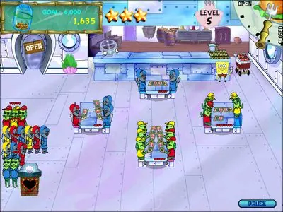 Скриншот 5 игры SpongeBob SquarePants Diner Dash
