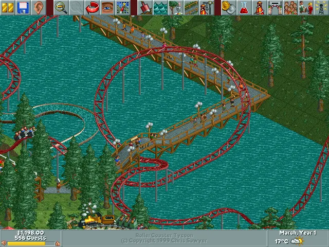Скриншот 3 игры RollerCoaster Tycoon