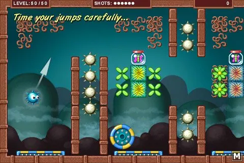 Скриншот 2 игры Spikey's Bounce Around