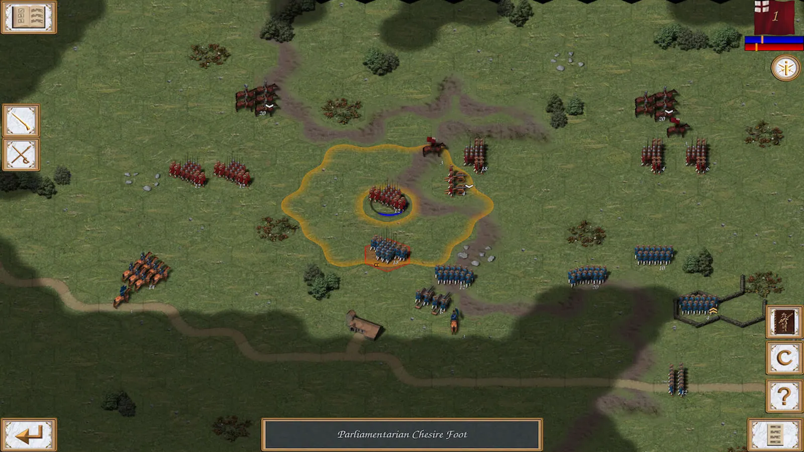 Скриншот 5 игры Fire and Fury: English Civil War