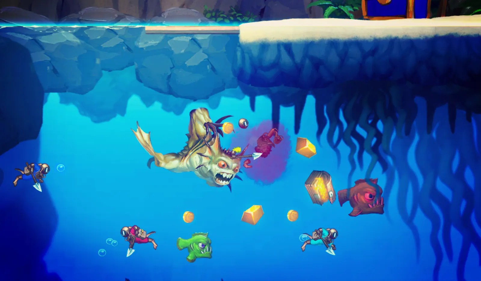 Скриншот 3 игры Aqua Lungers