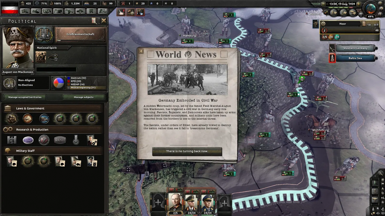 Скриншот 5 игры Hearts of Iron IV: Waking the Tiger