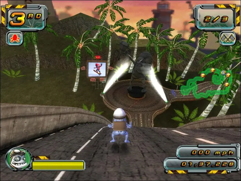 Скриншот 2 игры Crazy Frog Racer 2