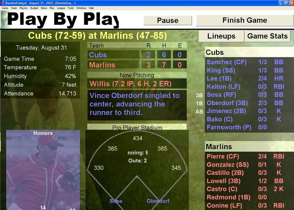 Скриншот 5 игры Baseball Mogul 2005