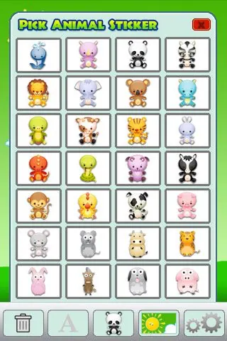 Скриншот 4 игры ABC Cute Animals Stickers