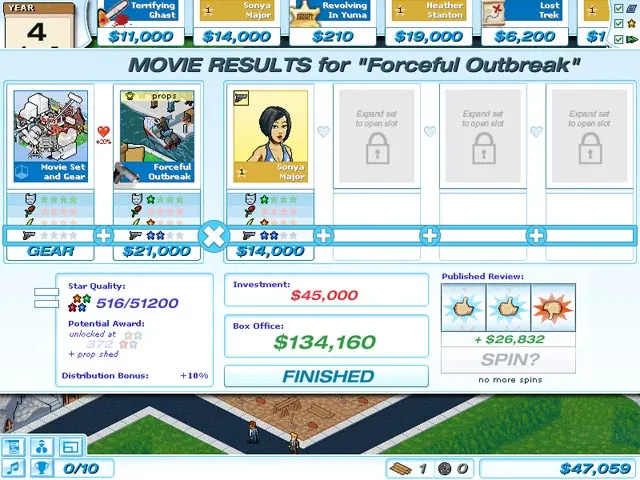 Скриншот 3 игры Hollywood Tycoon