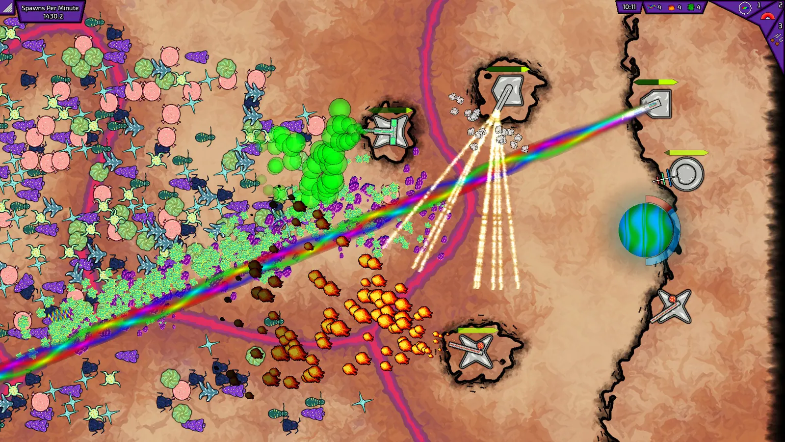 Скриншот 2 игры Swarming Planet