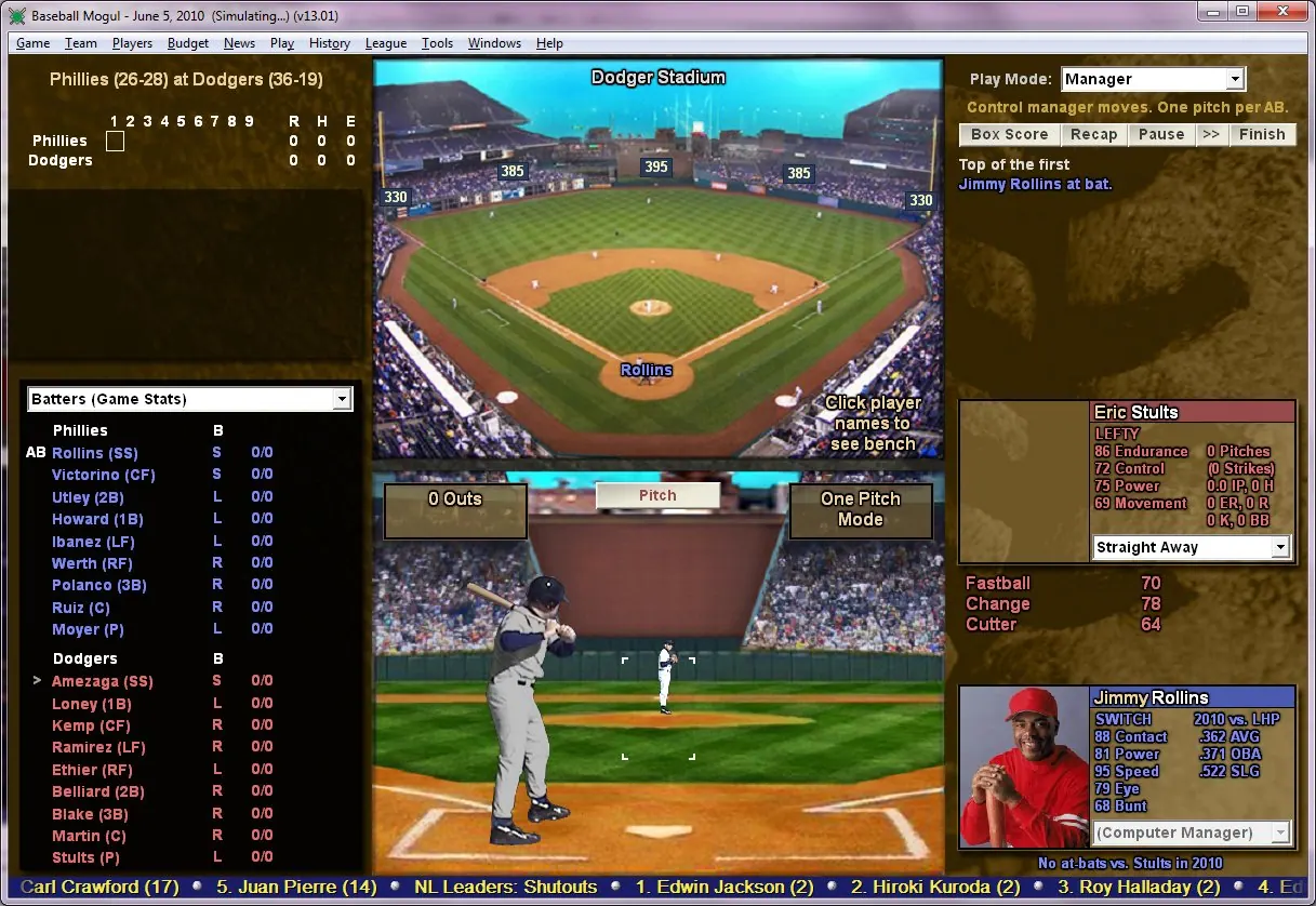 Скриншот 4 игры Baseball Mogul 2011