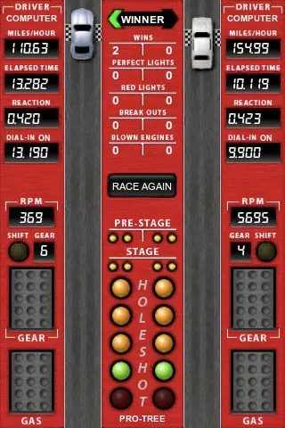 Скриншот 4 игры Holeshot Drag Racing