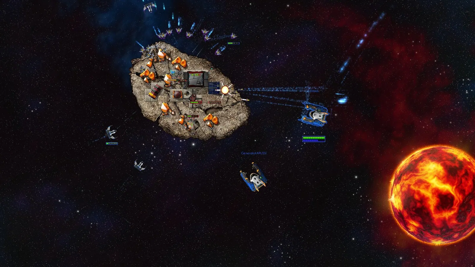 Скриншот 2 игры Asteroid Fight