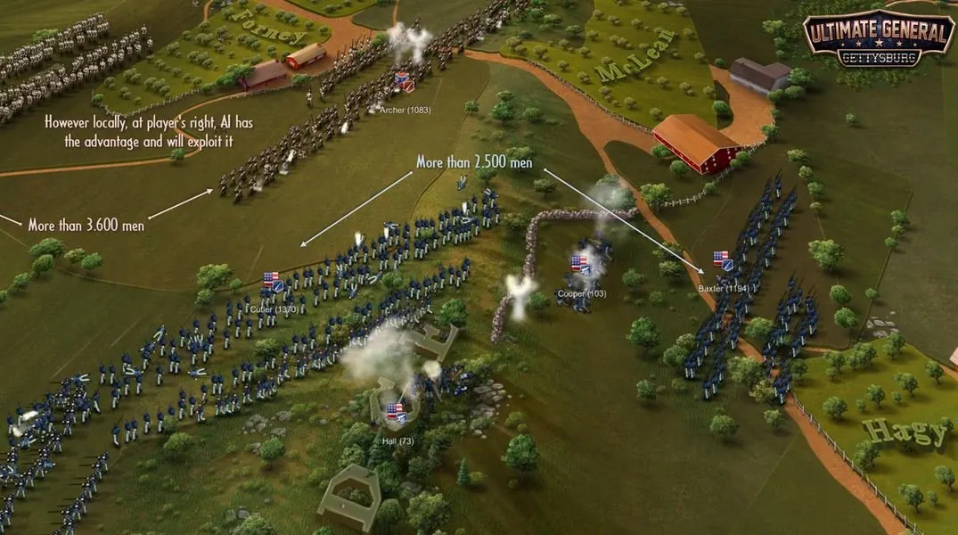 Скриншот 7 игры Ultimate General: Gettysburg