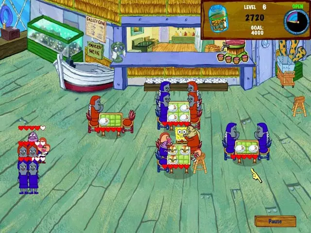 Скриншот 4 игры SpongeBob SquarePants Diner Dash