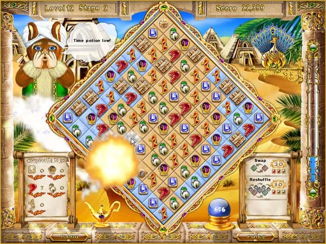 Скриншот 2 игры Magic Match The Genie`s Journey