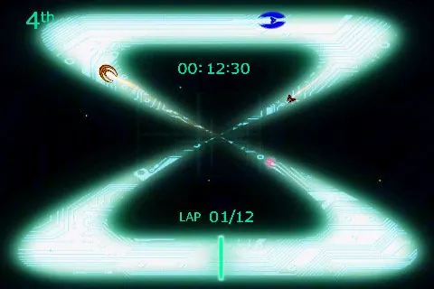 Скриншот 5 игры Glow Racer Lite: Tilt Racing