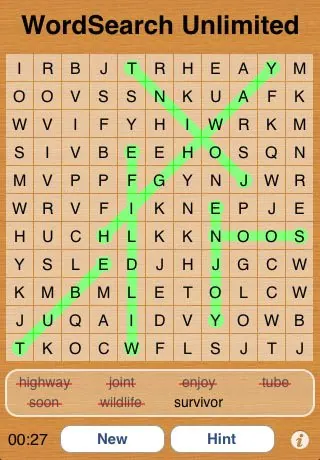 Скриншот 5 игры WordSearch Unlimited