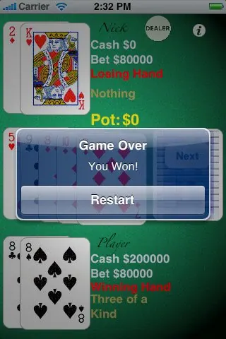 Скриншот 4 игры Advanced Texas Hold'em Poker