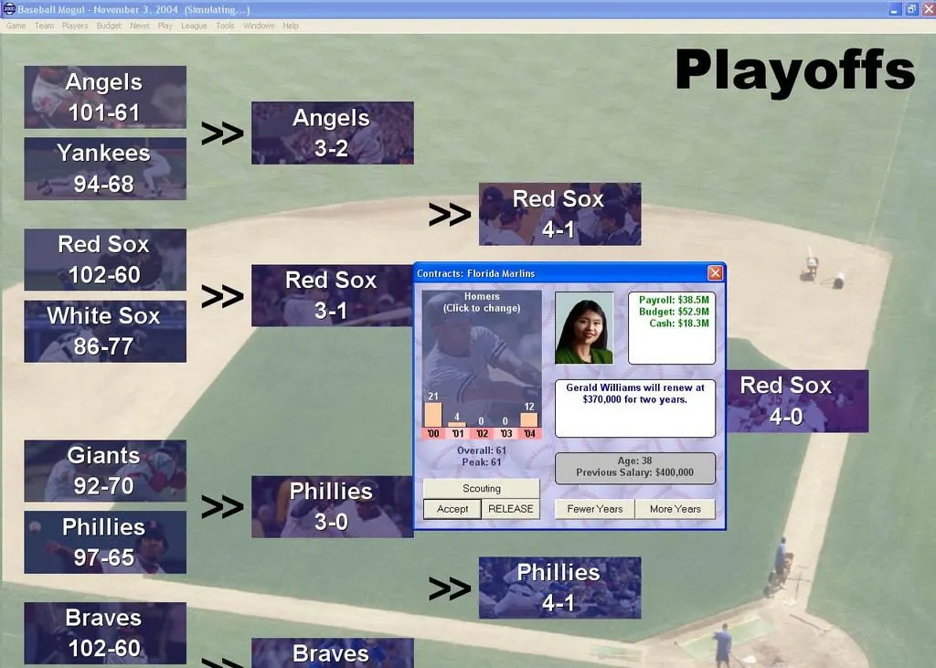 Скриншот 4 игры Baseball Mogul 2005