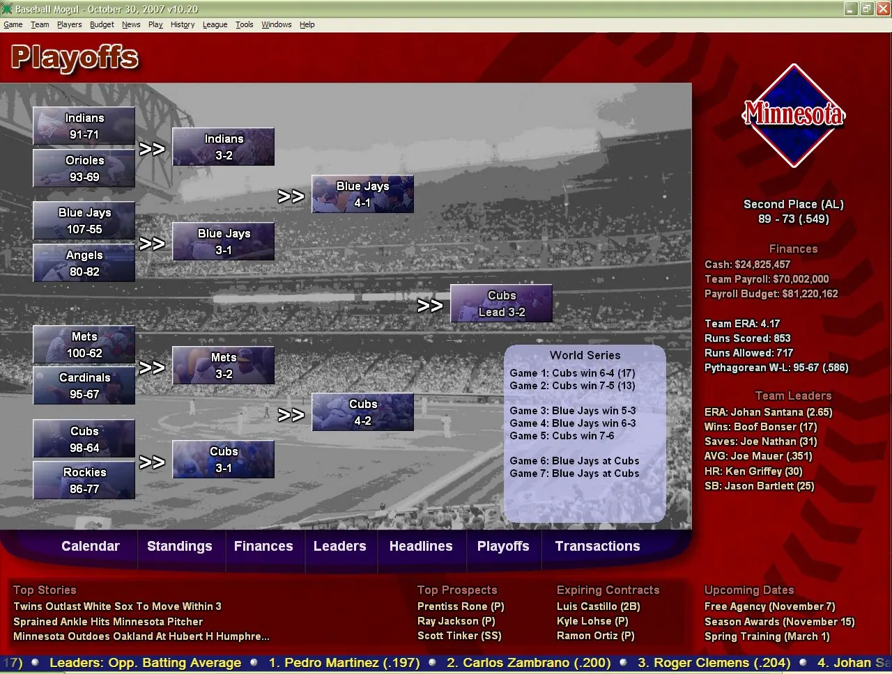 Скриншот 4 игры Baseball Mogul 2008