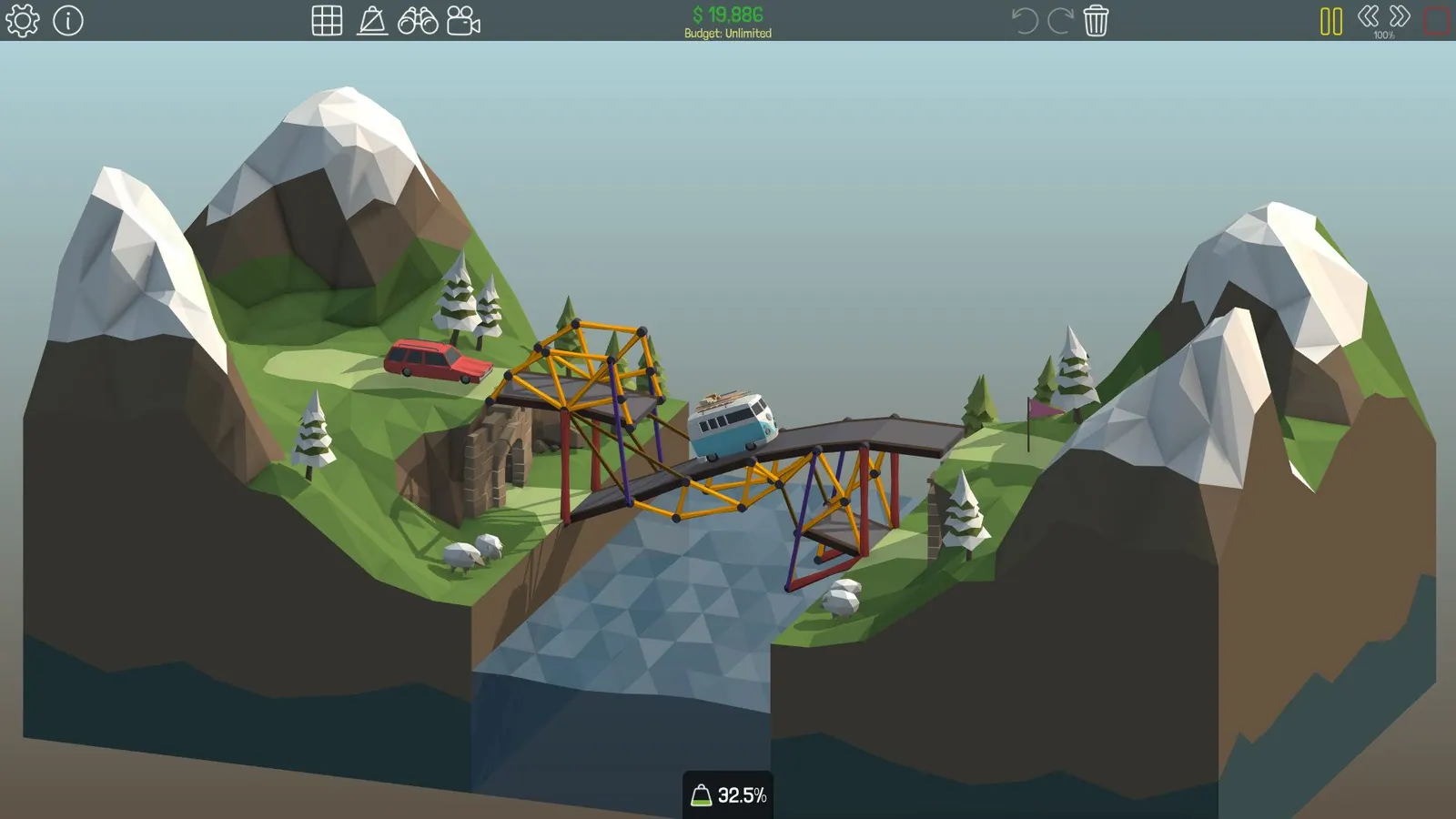 Скриншот 4 игры Poly Bridge