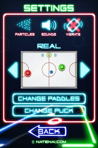 Скриншот 2 игры Glow Hockey 2