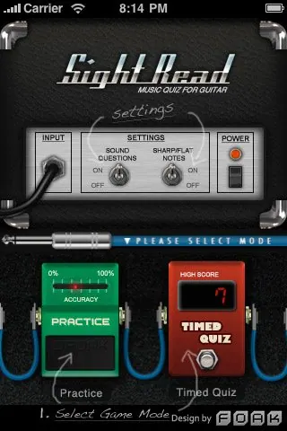 Скриншот 3 игры Sight Read Music Quiz