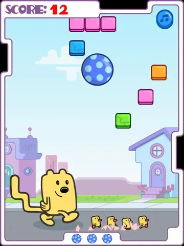 Скриншот 2 игры Wubbzy's Kickety-Kick Ball Bounce Out