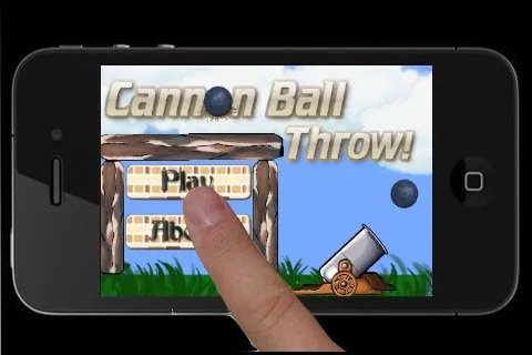 Скриншот 4 игры Cannon Ball Throw