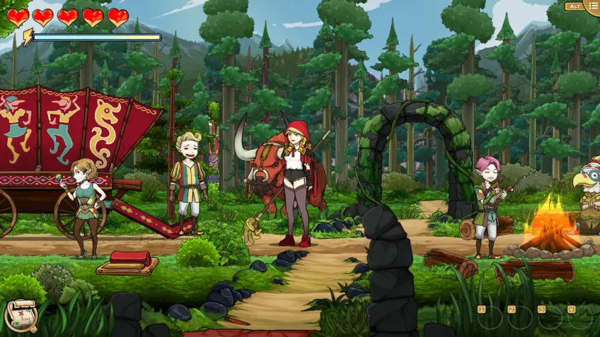 Скриншот 2 игры Scarlet Hood and the Wicked Wood