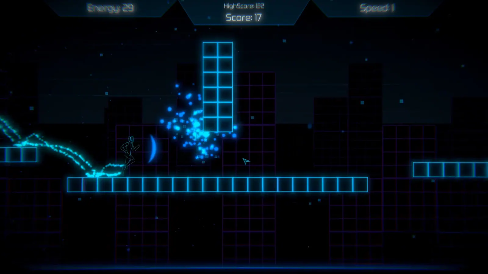 Скриншот 3 игры Neon Void Runner