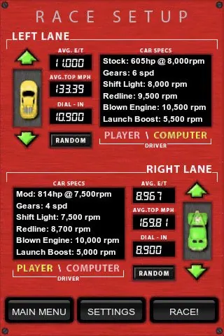 Скриншот 3 игры Holeshot Drag Racing