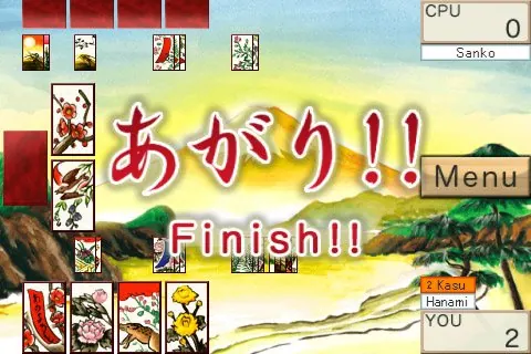 Скриншот 3 игры Hanafuda Koi-Koi